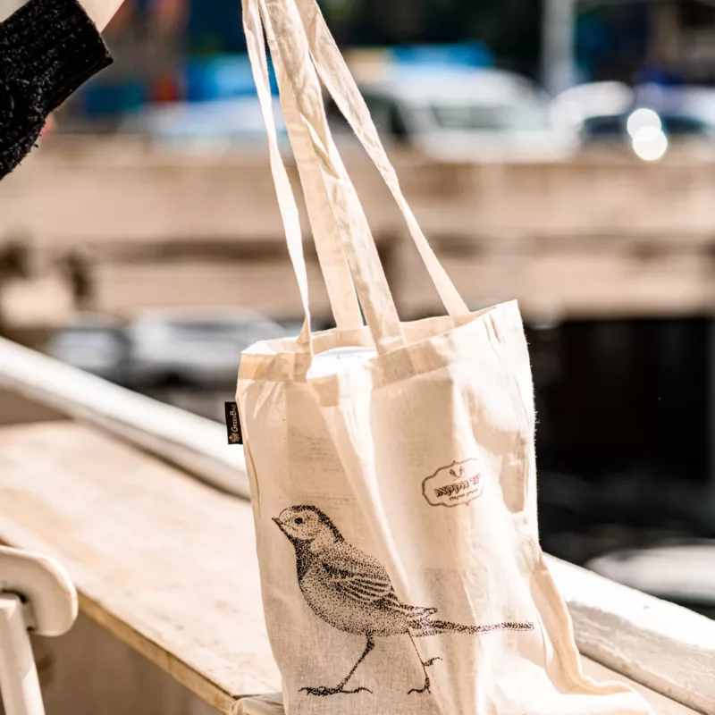 תיק בד רב פעמי בהדפס נחליאלי